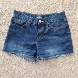 Old Navy Blue Denim Distressed Jean Shorts